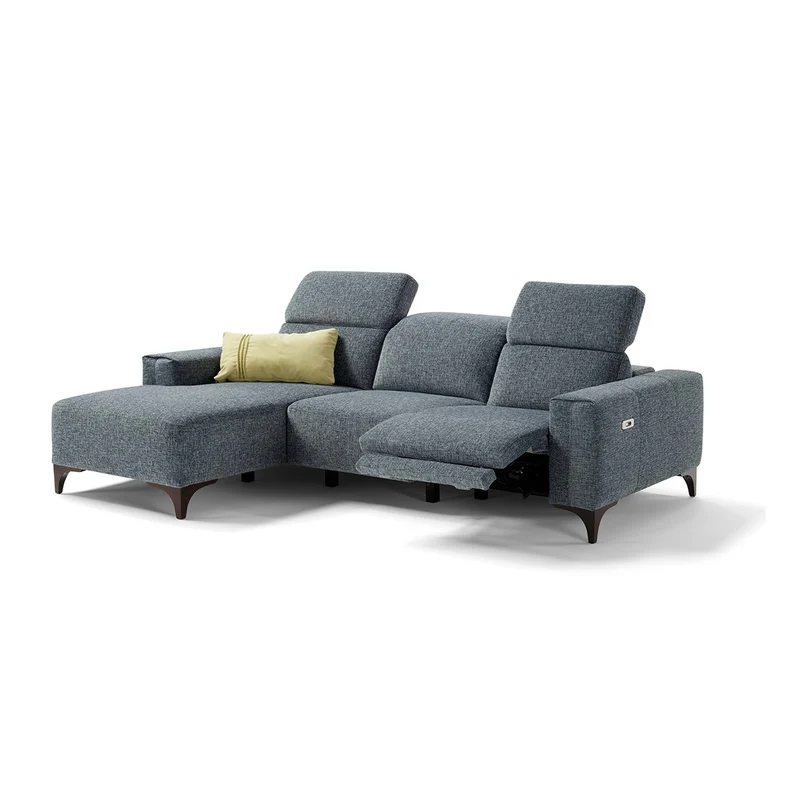 Altea canapé d'angle modulaire avec mécanisme de relax électrique