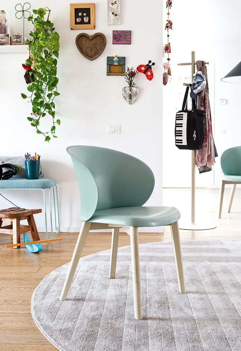 Chaise Connubia - Tuka (Pieds en Bois) CB2117