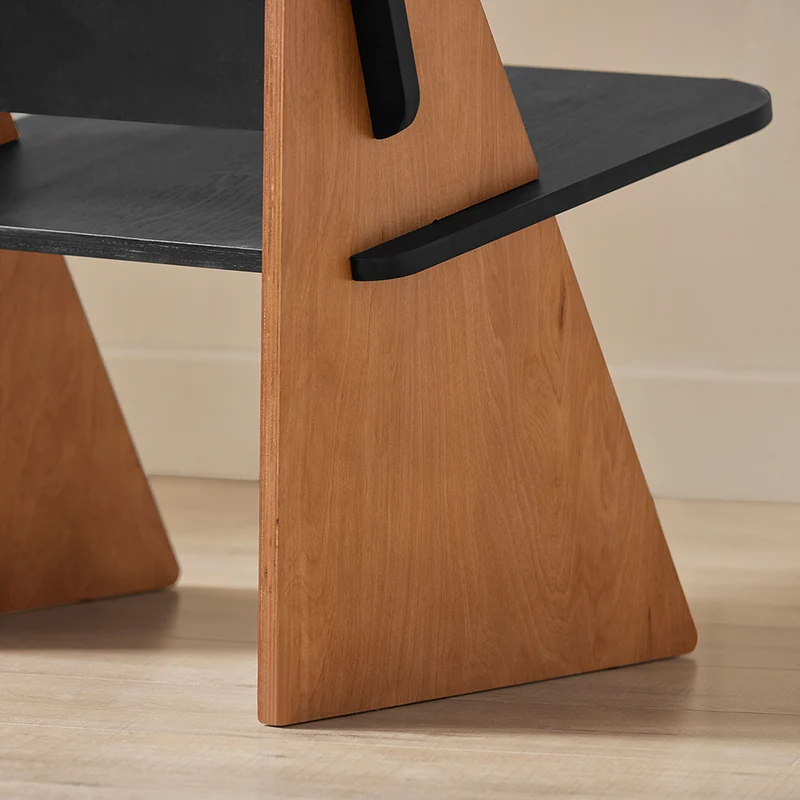 SoBuy HFST03-SCH Chaise Design en Bois Confortable Ergonomique Fauteuil de Salon Chaise de Cuisine en Tenons et Mortaises
