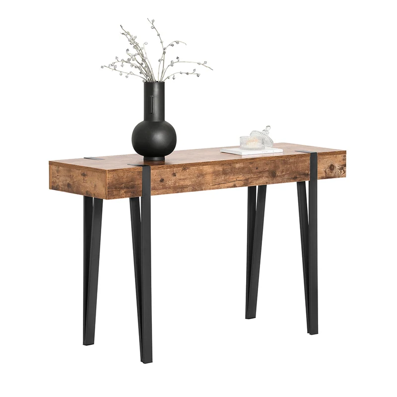 SoBuy FSB88-F Table Console, Bout de Canapé, Table d’Entrée, Meuble d’Entrée, Table d'Appoint, Buffet Table Décorative, Cadre en Métal