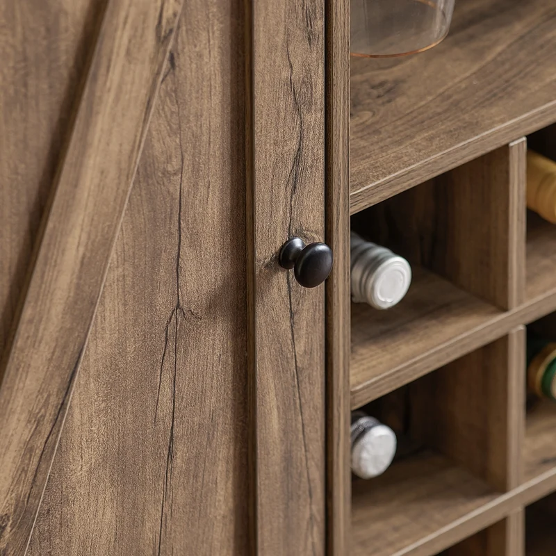 SoBuy SVW20-N îlot Central de Cuisine, Comptoir, Placard, Buffet, Armoire de Cuisine avec Porte-Verres et Porte-Bouteilles