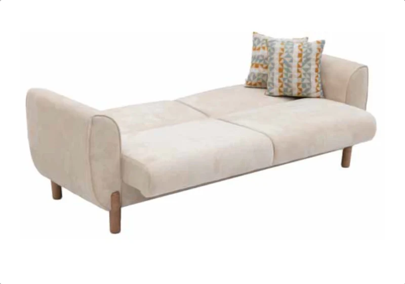 Ensemble canapés 3+2+1 beige avec lit et coffre – BOHEM