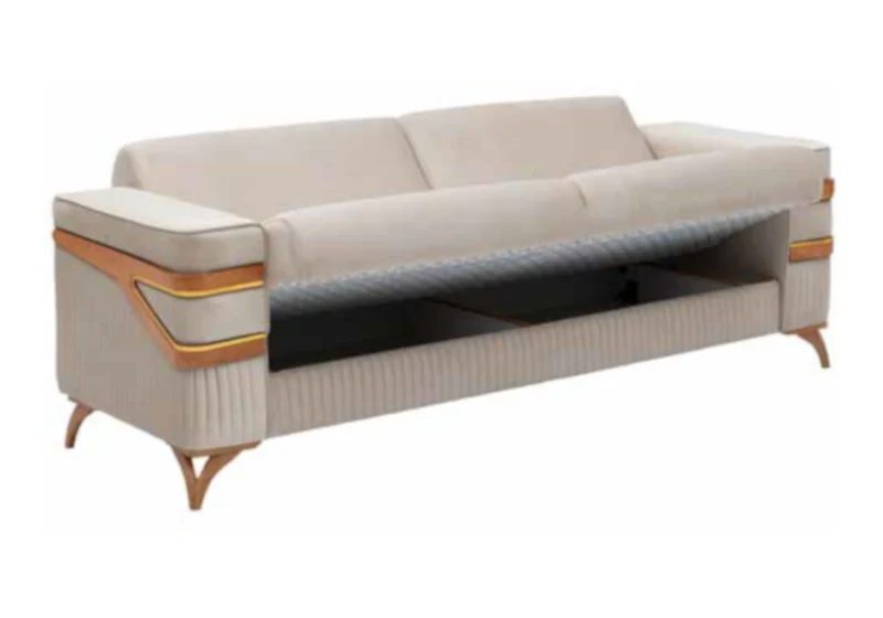 Ensemble canapés 3+2+1 design beige – ORIVA