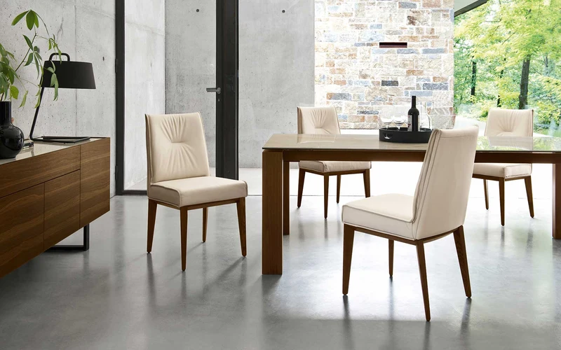 Chaise Calligaris - Romy (Pieds en bois) CS1912