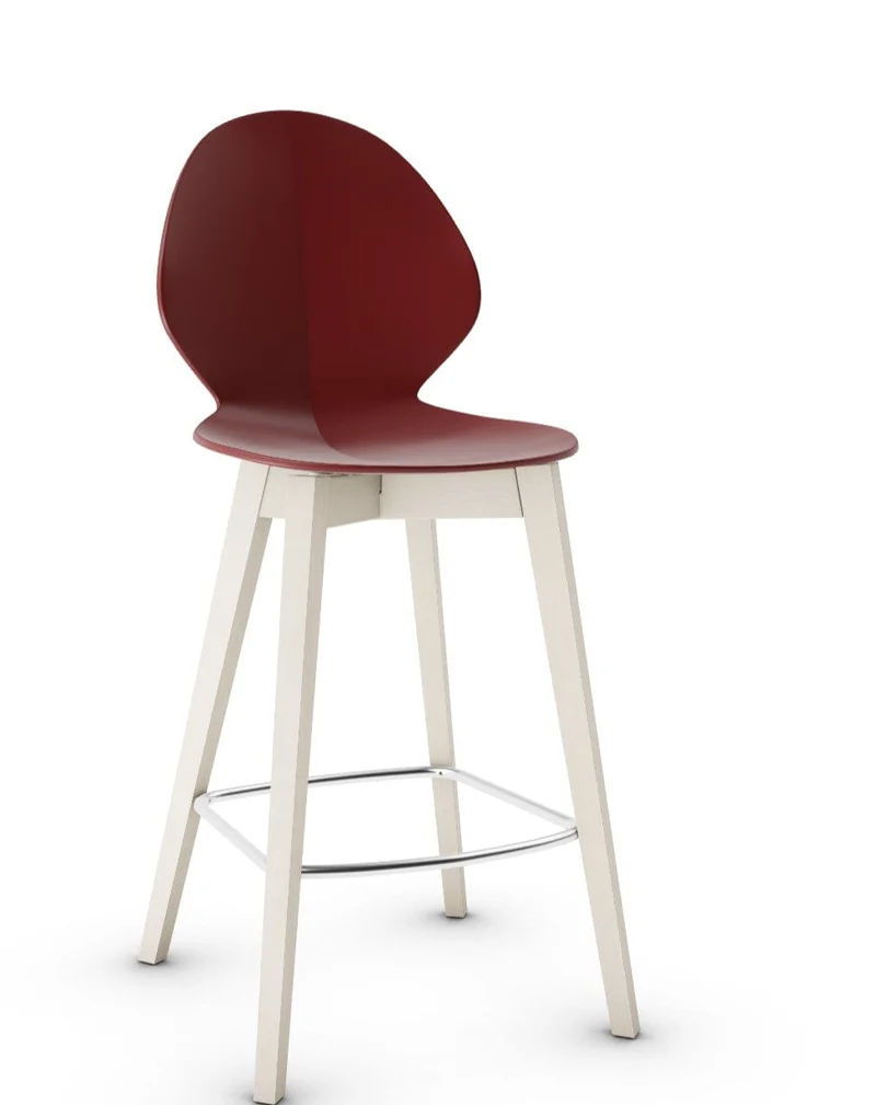 Tabouret Calligaris - Basil (Pieds en bois) CS1495