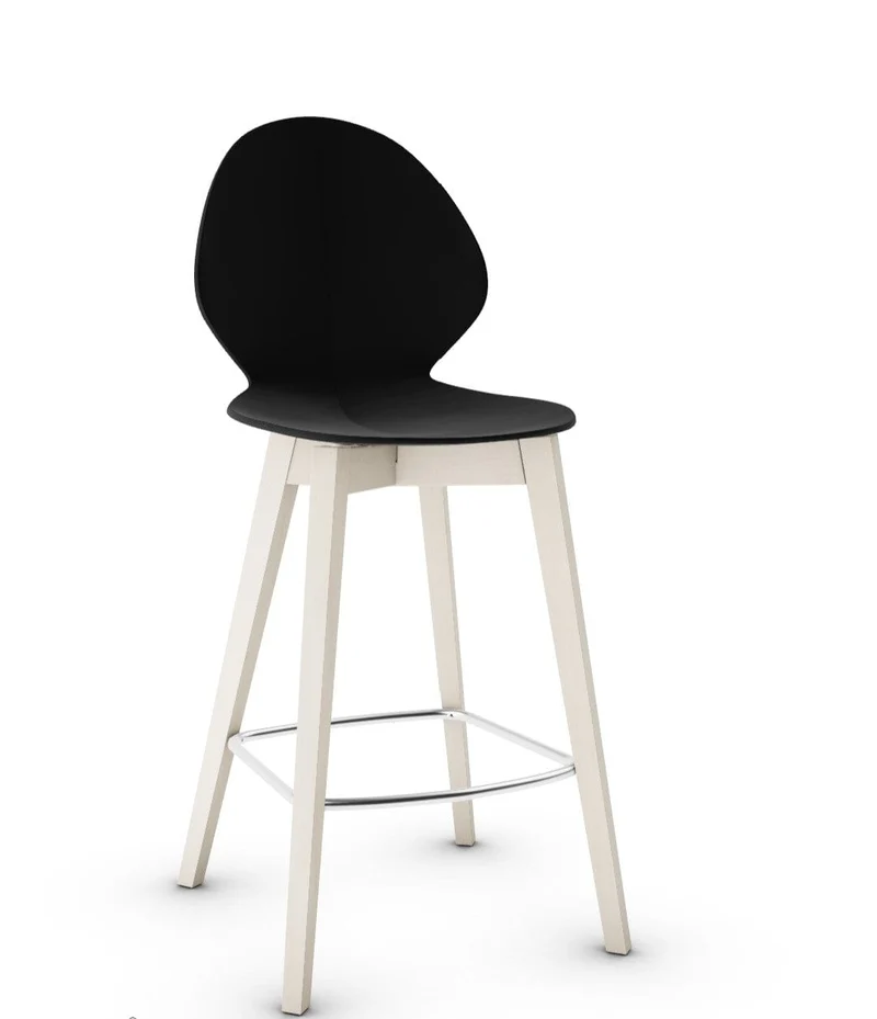 Tabouret Calligaris - Basil (Pieds en bois) CS1495