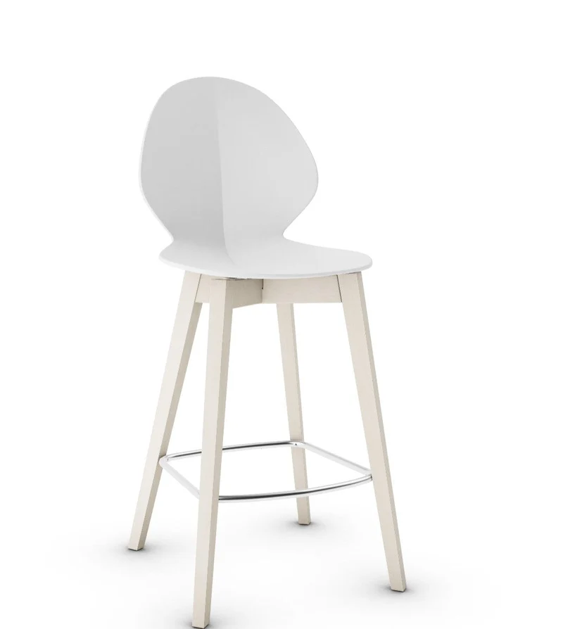 Tabouret Calligaris - Basil (Pieds en bois) CS1495