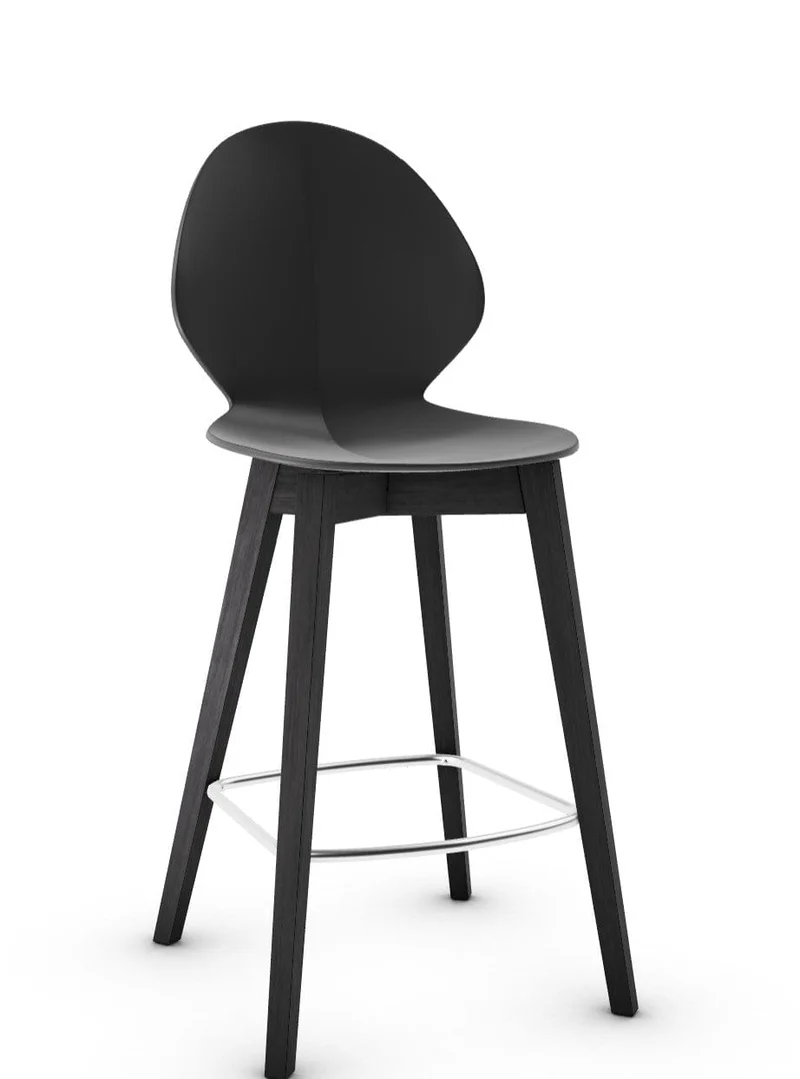 Tabouret Calligaris - Basil (Pieds en bois) CS1495