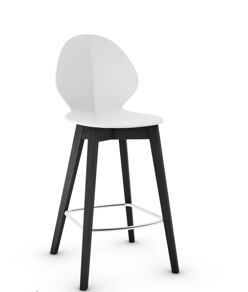 Tabouret Calligaris - Basil (Pieds en bois) CS1495