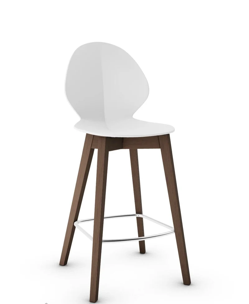 Tabouret Calligaris - Basil (Pieds en bois) CS1495
