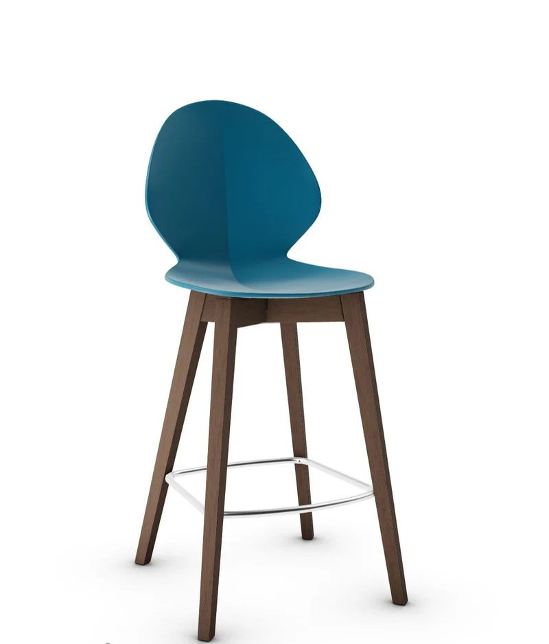 Tabouret Calligaris - Basil (Pieds en bois) CS1495