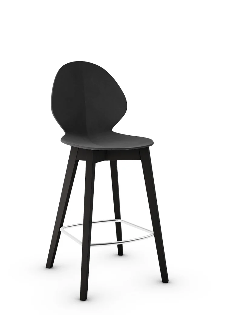 Tabouret Calligaris - Basil (Pieds en bois) CS1495