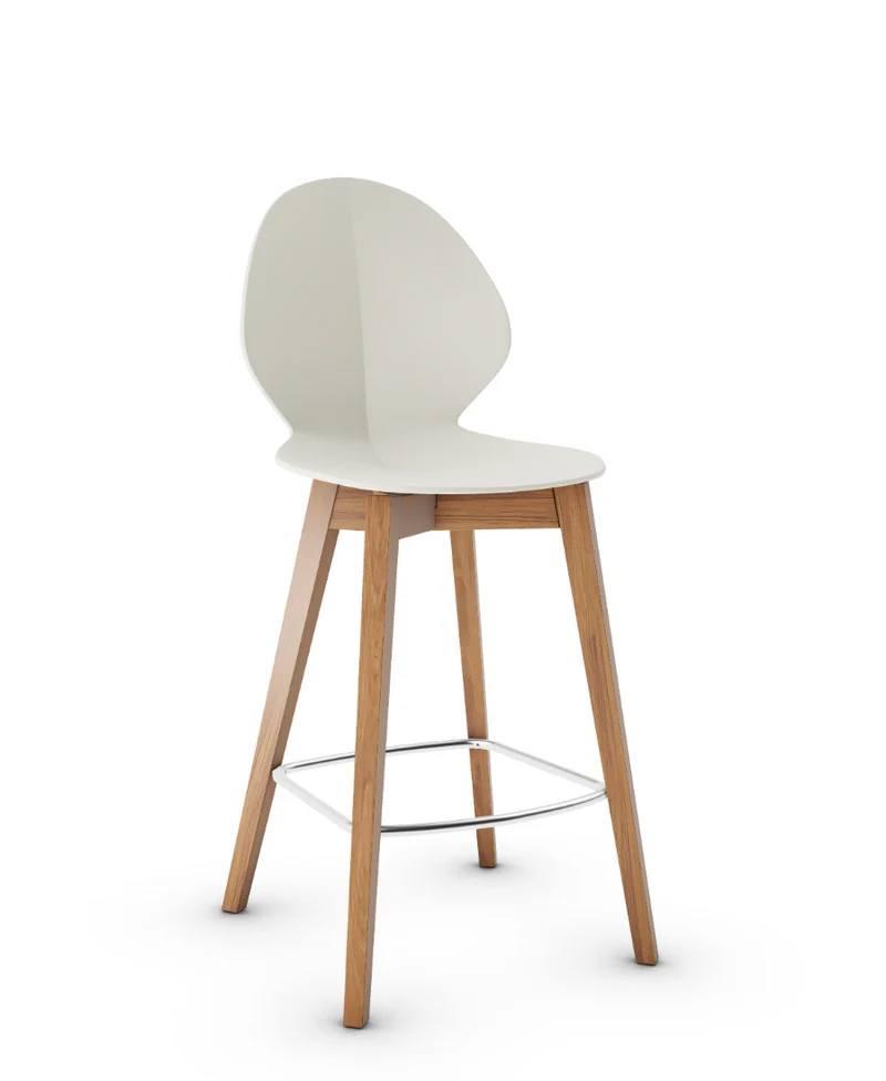 Tabouret Calligaris - Basil (Pieds en bois) CS1495