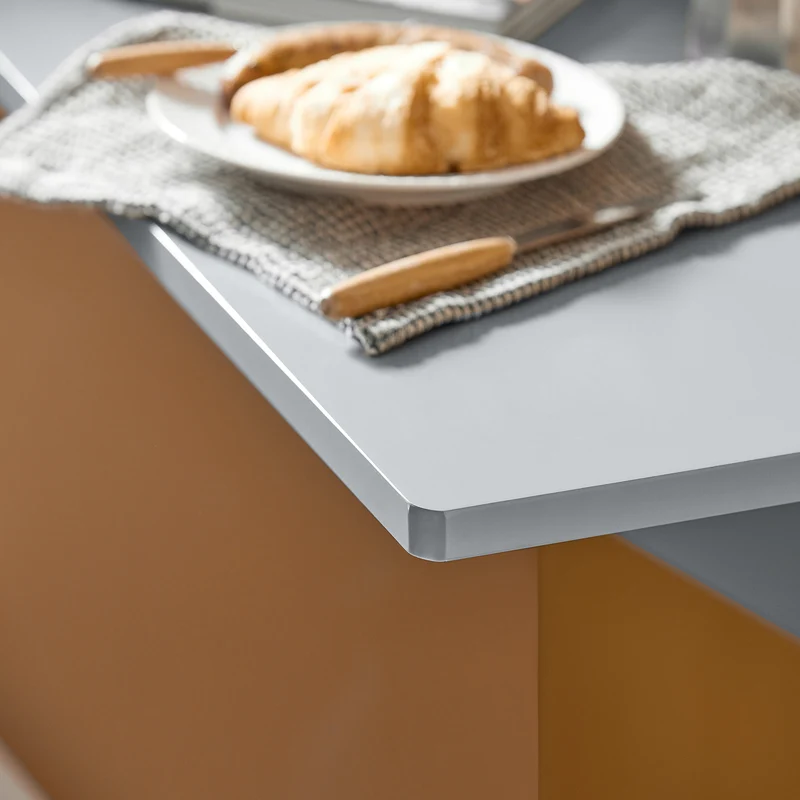 SoBuy FWT03-HG Table Murale Pliante, Table de Cuisine Extensible, Bureau Compact, Design Gain de Place, Idéale pour Petits Espaces, Cuisine, Bureau, Salle à Manger, 60x40cm Gris