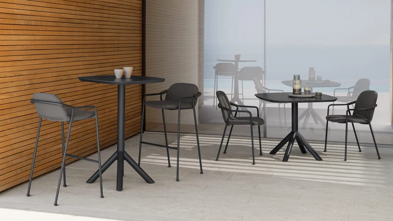 Coral fauteuil de bar pour l'extérieur