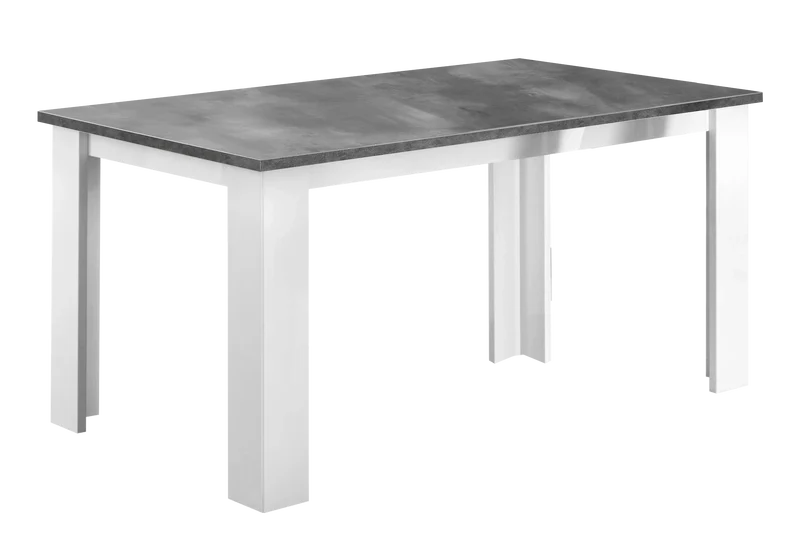Salle à manger laquée effet béton gris – SARAH