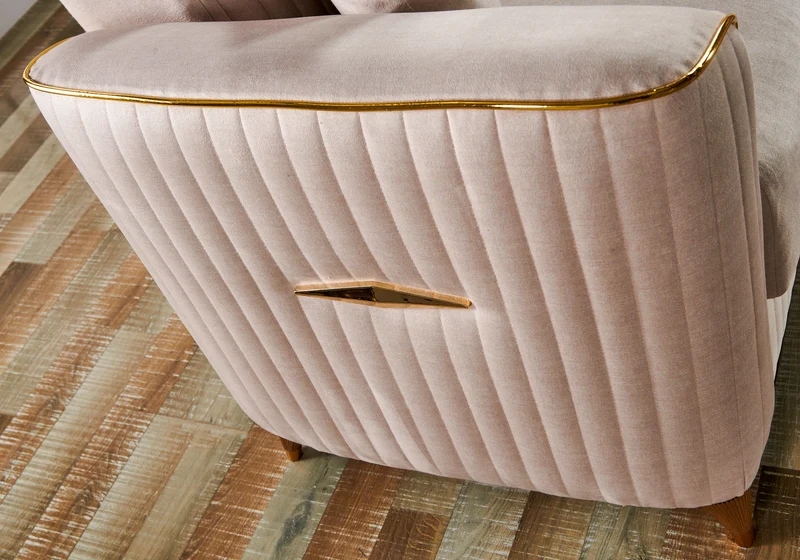 Ensemble canapés 3+2+1 beige avec lit et coffre – ZEBRA