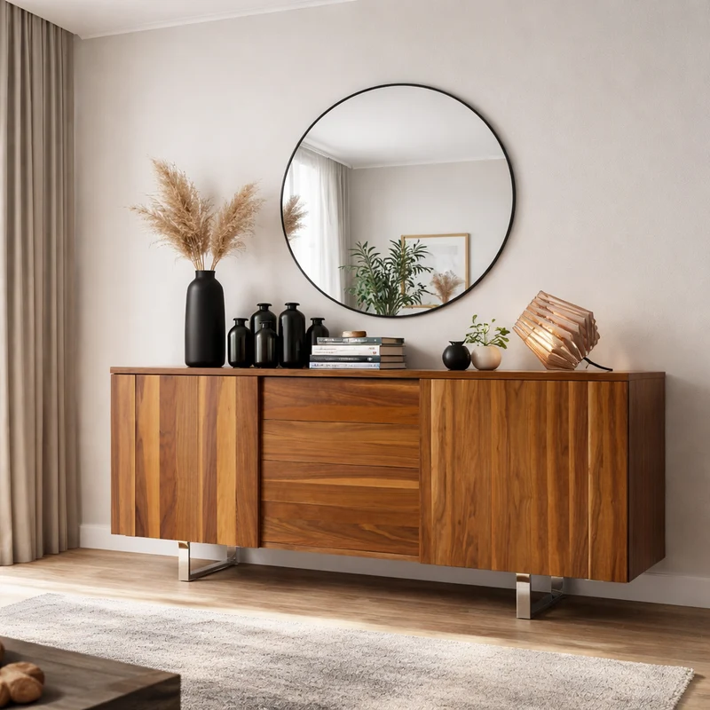Buffet design en bois de noyer – Angel Cerda 3056