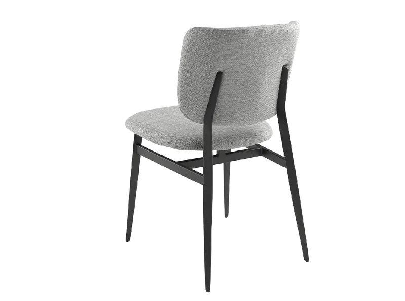 Chaise de salle à manger Angel Cerdá 4147 en tissu gris clair