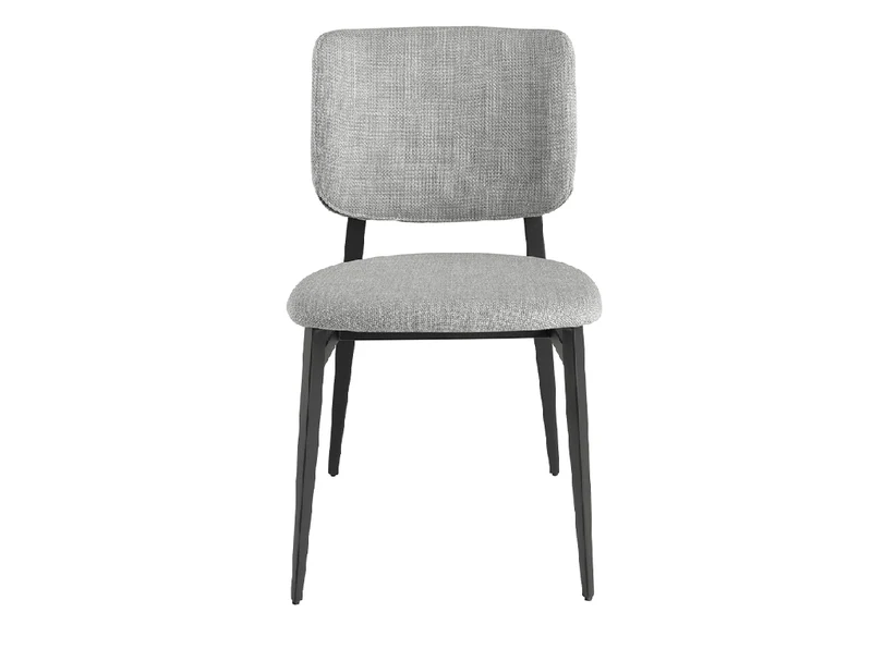 Chaise de salle à manger Angel Cerdá 4147 en tissu gris clair