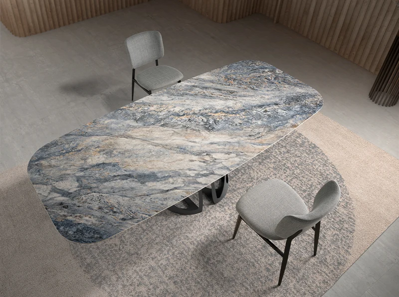 Chaise de salle à manger Angel Cerdá 4147 en tissu gris clair