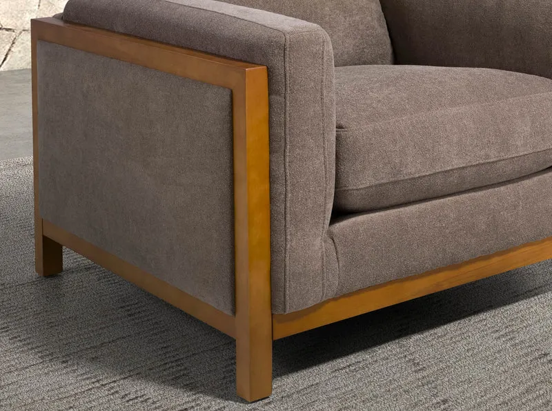 Fauteuil en tissu marron 5131 Angel Cerdá