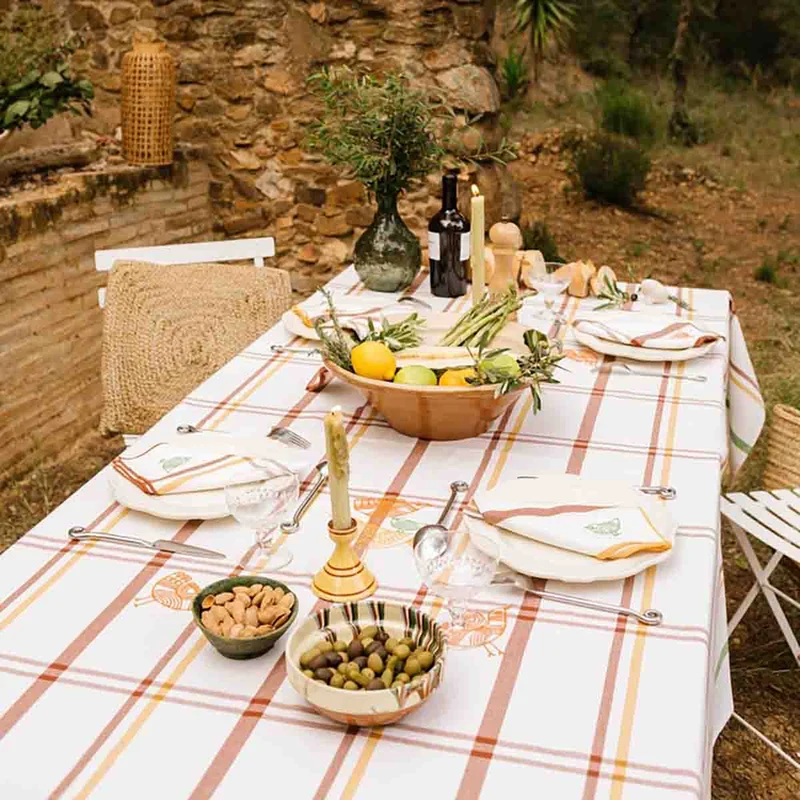 NAPPE BRODERIE OISEAU