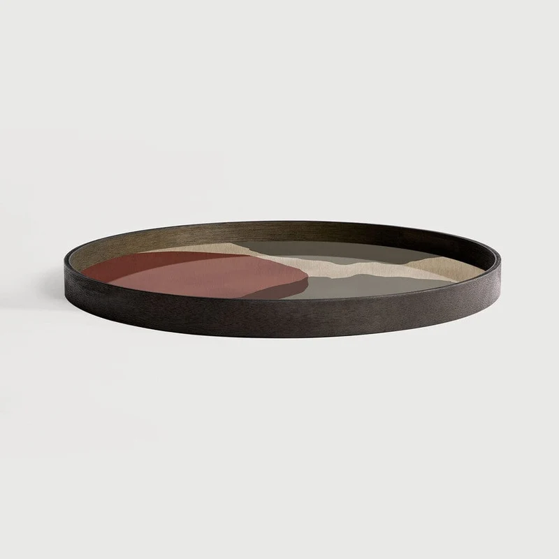 Ethnicraft Grand Plateau à Pois Superposés – Verre Ø 61 cm