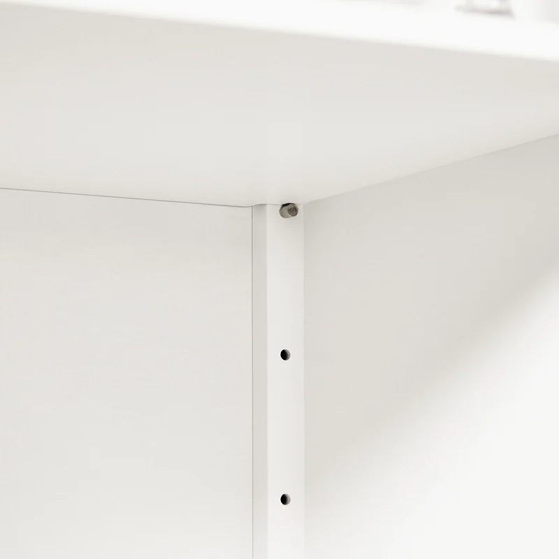 SoBuy FSB44-W Armoire de Cuisine, Buffet Placard avec 4 Portes, 1 tiroir et étagères réglables