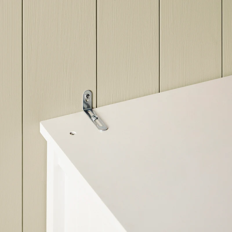 SoBuy FSB44-W Armoire de Cuisine, Buffet Placard avec 4 Portes, 1 tiroir et étagères réglables