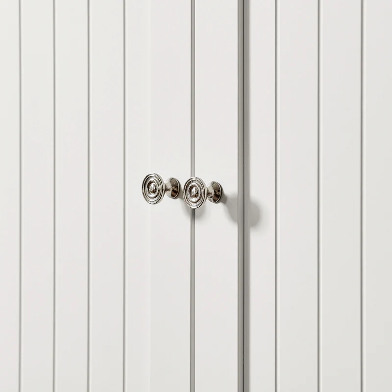 SoBuy FSB44-W Armoire de Cuisine, Buffet Placard avec 4 Portes, 1 tiroir et étagères réglables