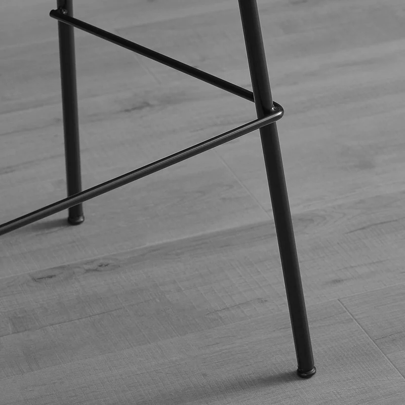 SoBuy FST90-DGx2 Lot de 2 Tabourets de Bar Design Tabouret Haut de Bistrot avec Dossier et Repose-Pieds, Tabouret de Comptoir, Chaise de Bar