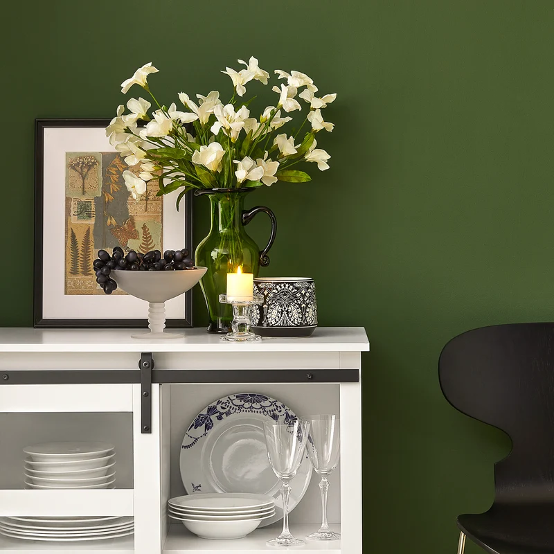 SoBuy FSB46-W Buffet Commode Armoire de Rangement Meuble de Rangement à 2 Niveaux avec Porte Vitrée de Grange Coulissante