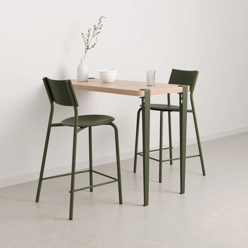 Chaise de bar SSDr - plastique recyclé - 65cm