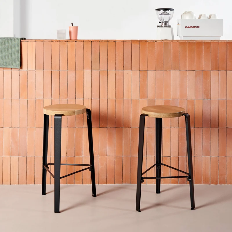 Tabouret de bar - bois éco-certifié - 76cm