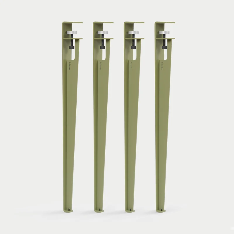 Lot de 4 pieds de table - 75cm