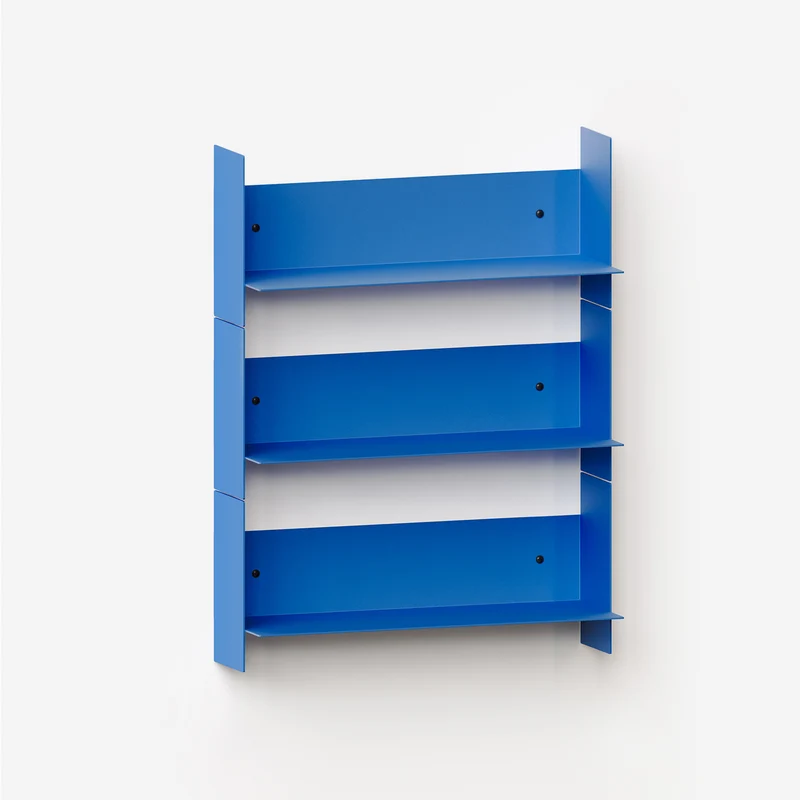 Lot de 3 étagères murales PLI en acier - 20 à 60cm