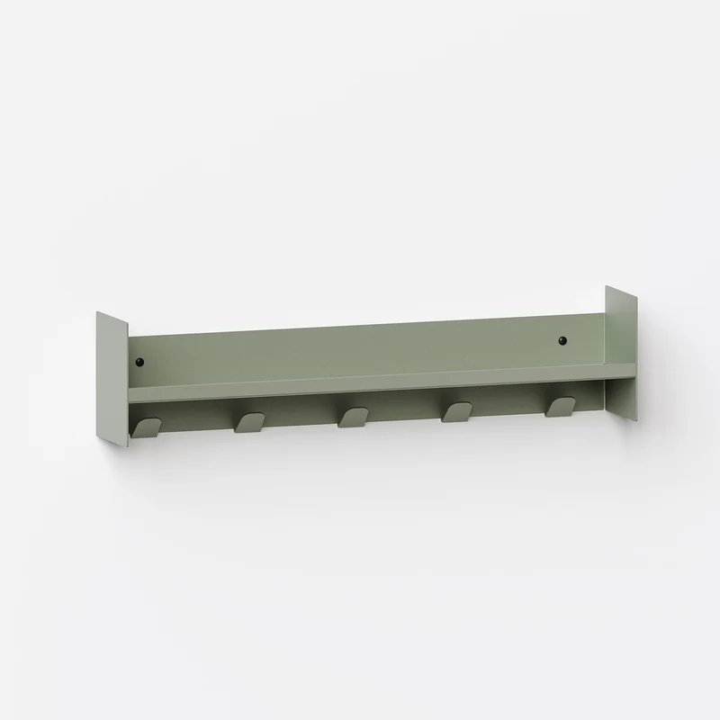 Etagère porte-manteau PLI Slim en acier - 20 à 60cm