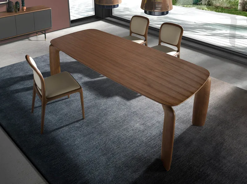 Table de salle à manger rectangulaire en noyer 1151 Angel Cerdá