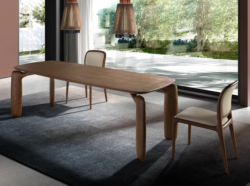 Table de salle à manger rectangulaire en noyer 1151 Angel Cerdá