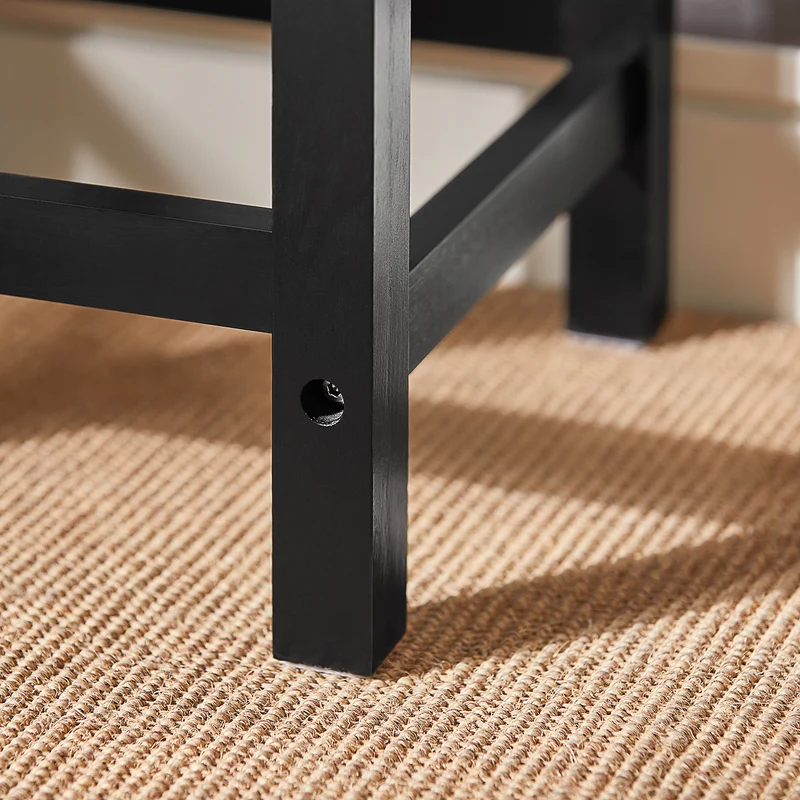 SoBuy FST29-SCHx2 Lot de 2 Chaises Tabourets de Cuisine en Bois avec Repose-Pieds
