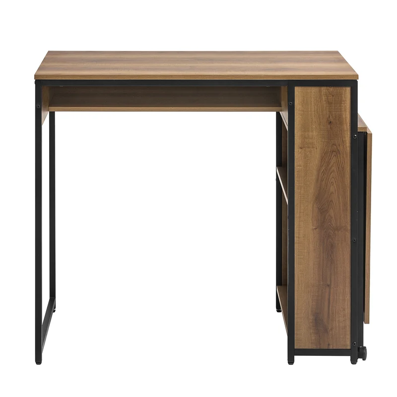 SoBuy FWT96-PF Bureau Informatique Table d’Etude Table à Manger Table avec Pliante Supplémentaire