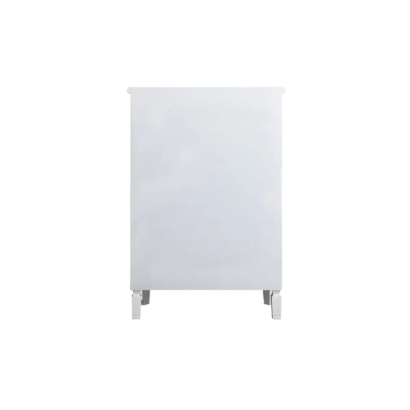 Commode à 5 tiroirs avec miroir Argent Noir Blanc antique