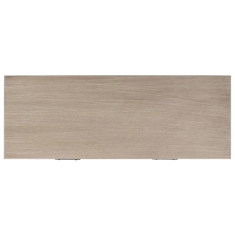 Console 2 tiroirs avec motif à chevrons et étagère inférieure ouverte