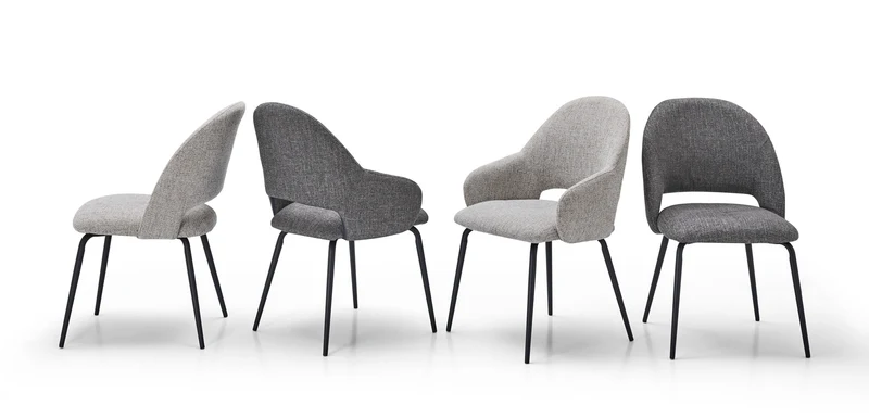 Chaise QUEEN avec accoudoirs