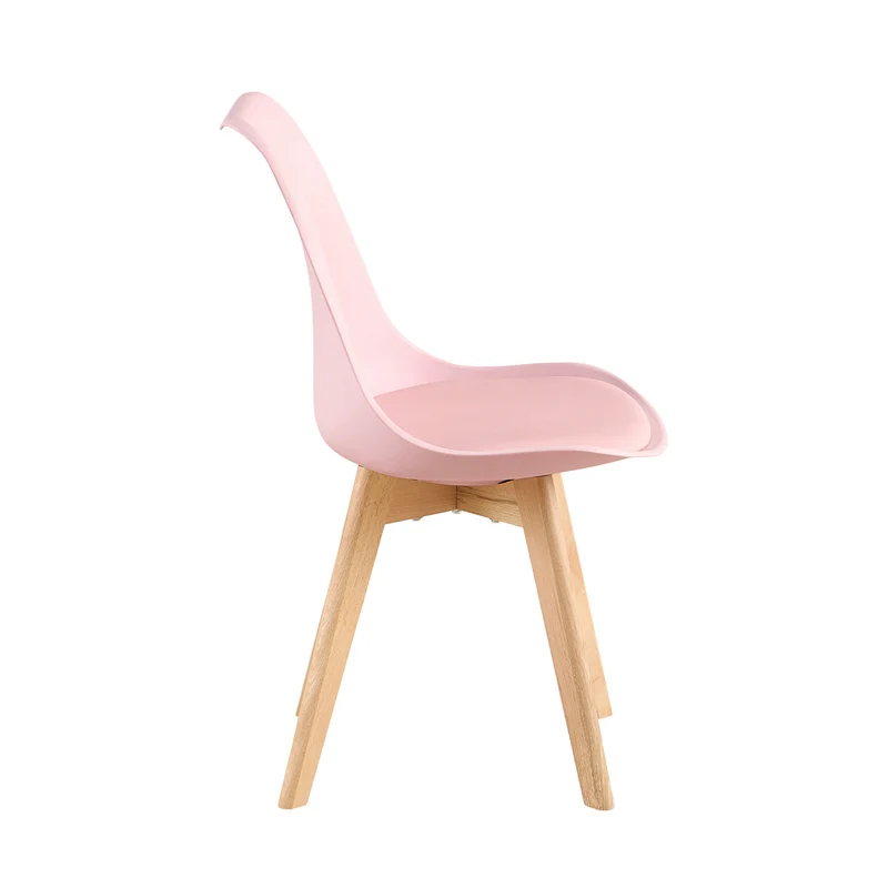 Chaises de salle à manger TULIP rembourrées (Lot de 2/4) - Rose