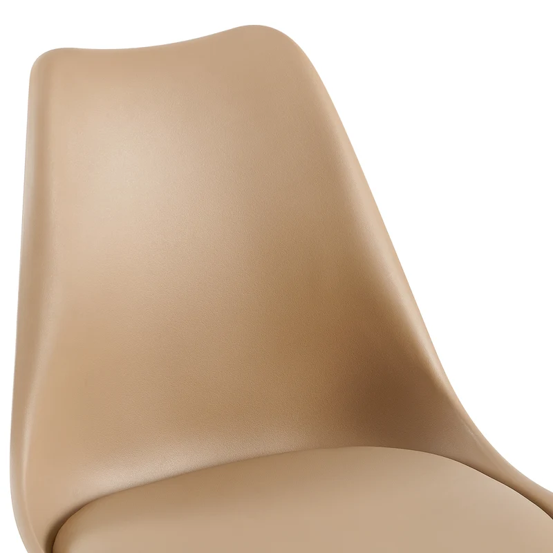 Ensemble de 4/6 chaises de salle à manger OATS, rembourrées, Kaki/Kaki clair