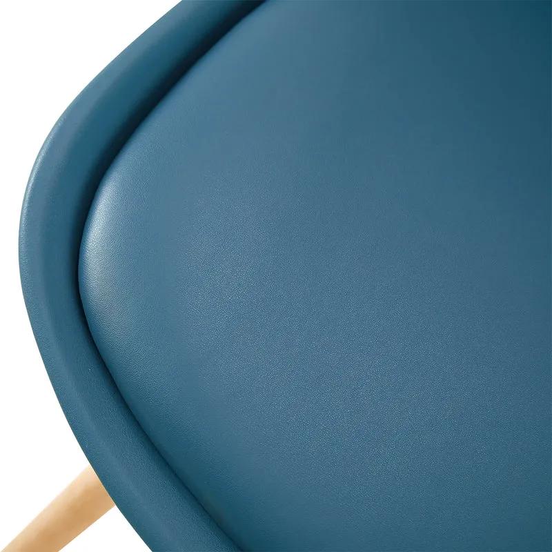 Lot de 4/6 Chaises Latérales OATS – Gris Bleu Clair / Gris Bleu Foncé/Crème glacée verte
