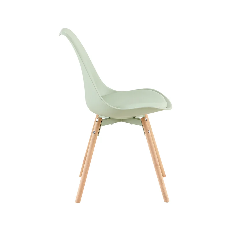 Lot de 4/6 Chaises Latérales OATS – Gris Bleu Clair / Gris Bleu Foncé/Crème glacée verte
