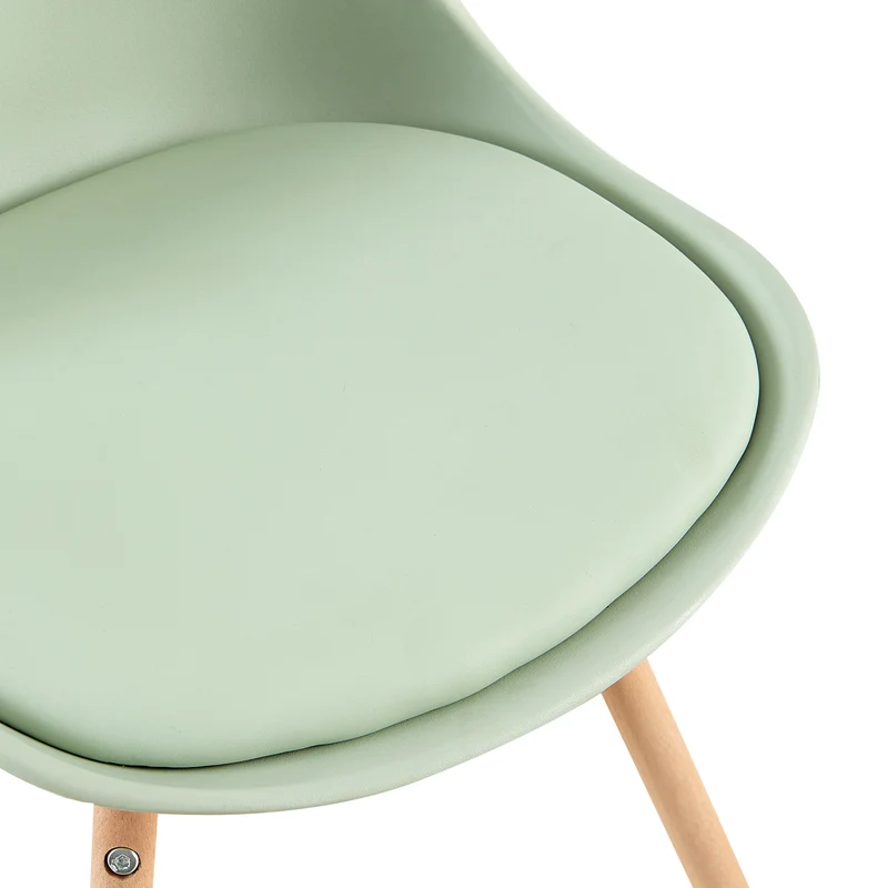 Lot de 4/6 Chaises Latérales OATS – Gris Bleu Clair / Gris Bleu Foncé/Crème glacée verte